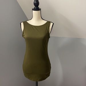 Olive green top